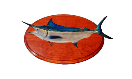 BLACK MARLIN TROPHY PLAQUE, HORIZONTAL