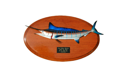 STRIPED MARLIN TROPHY PLAQUE, HORIZONTAL